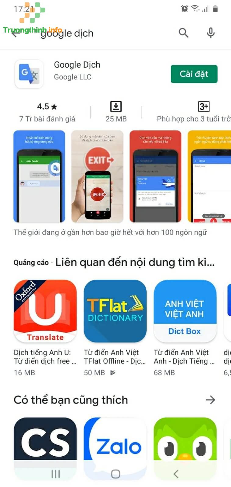                           Dịch tiếng Anh bằng camera, Google dịch bằng máy ảnh trên iPhone cực nhanh