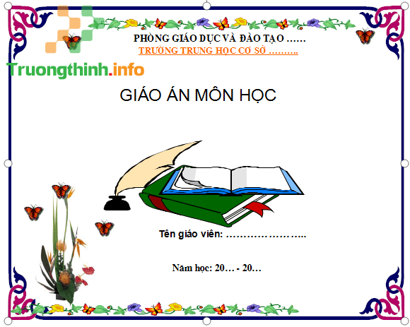                           15+ mẫu bìa giáo án đẹp, đơn giản (kèm link tải)