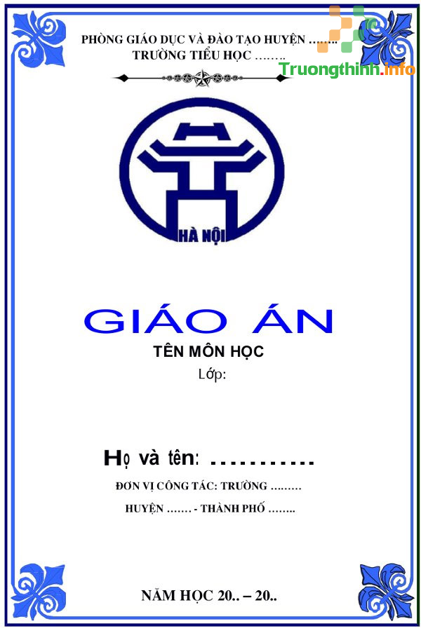                           15+ mẫu bìa giáo án đẹp, đơn giản (kèm link tải)