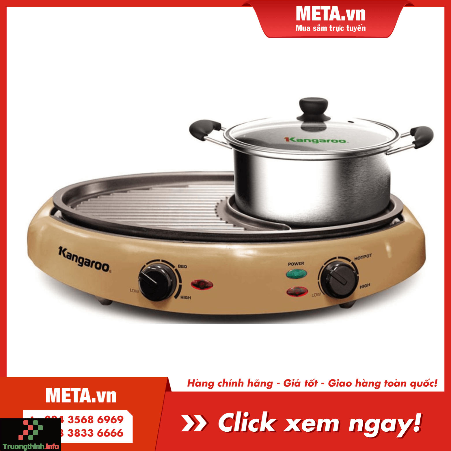                           Đánh giá: Nồi lẩu nướng, bếp lẩu nướng Kangaroo có tốt không?
