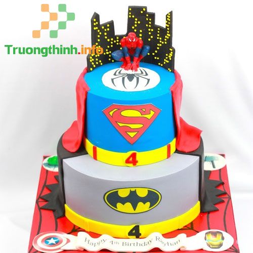                           50+ Mẫu bánh sinh nhật hình Siêu nhân Nhện, Iron Man, Batman đẹp và ngầu nhất