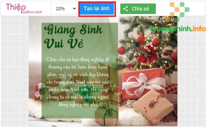 Cách tạo thiệp Giáng Sinh online miễn phí đẹp, ý nghĩa