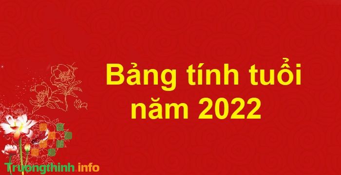                           Bảng tính tuổi Âm năm 2022 theo năm sinh chuẩn nhất