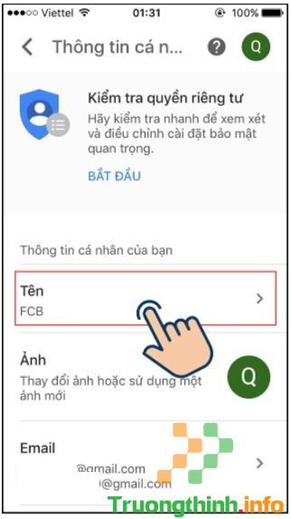                           2 cách đổi tên Gmail trên điện thoại, máy tính trong tích tắc