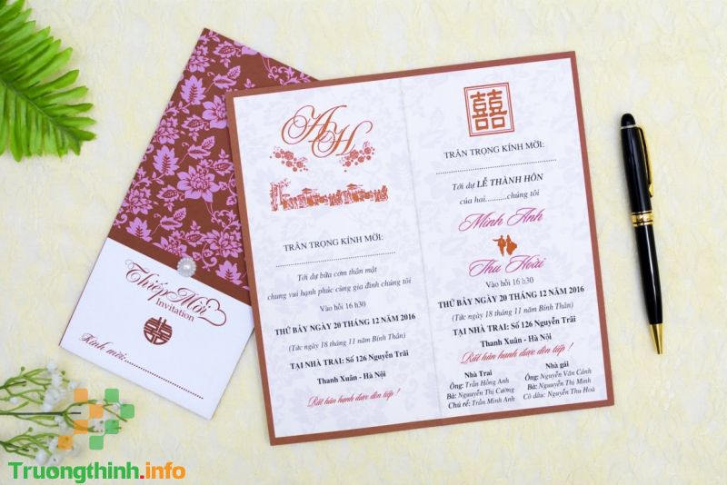                           Mẫu nội dung thiệp cưới nhà gái, nhà trai hay, độc đáo nhất
