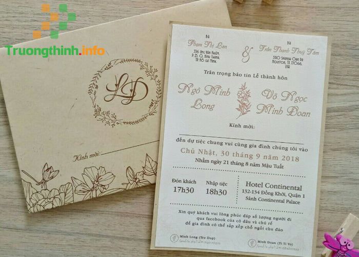                           Mẫu nội dung thiệp cưới nhà gái, nhà trai hay, độc đáo nhất