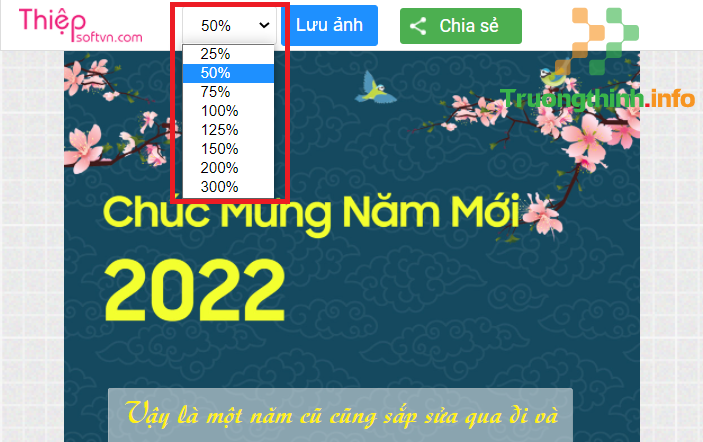                           Tạo thiệp chúc mừng năm mới 2022 online đẹp đón Tết chào xuân