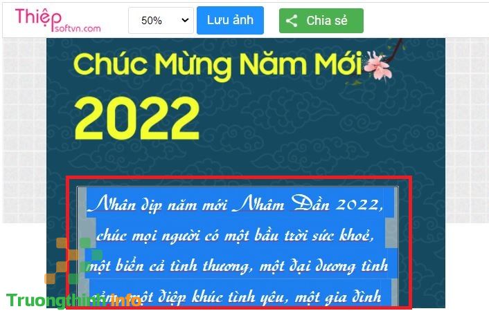                           Tạo thiệp chúc mừng năm mới 2022 online đẹp đón Tết chào xuân