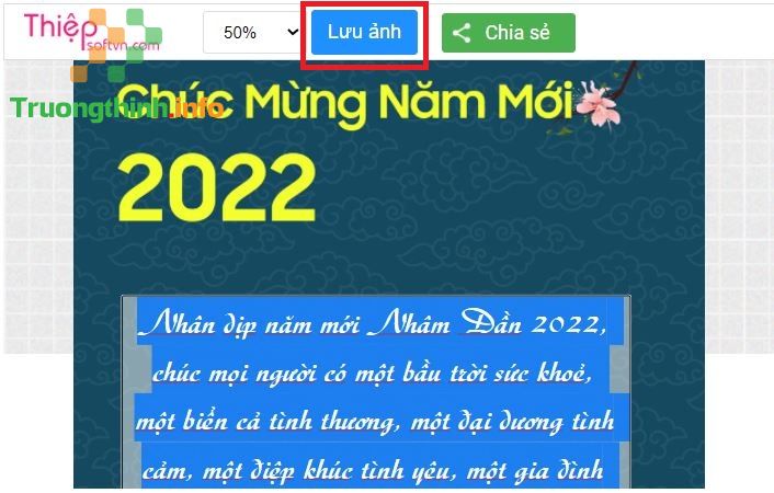                           Tạo thiệp chúc mừng năm mới 2022 online đẹp đón Tết chào xuân