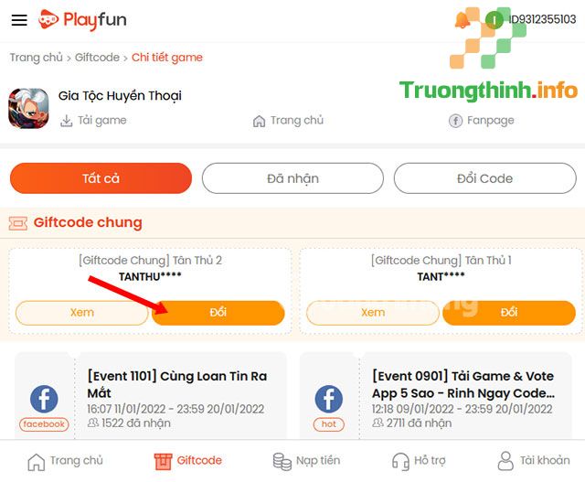                           Code game Gia tộc huyền thoại mới nhất 2022 và cách nhập giftcode
