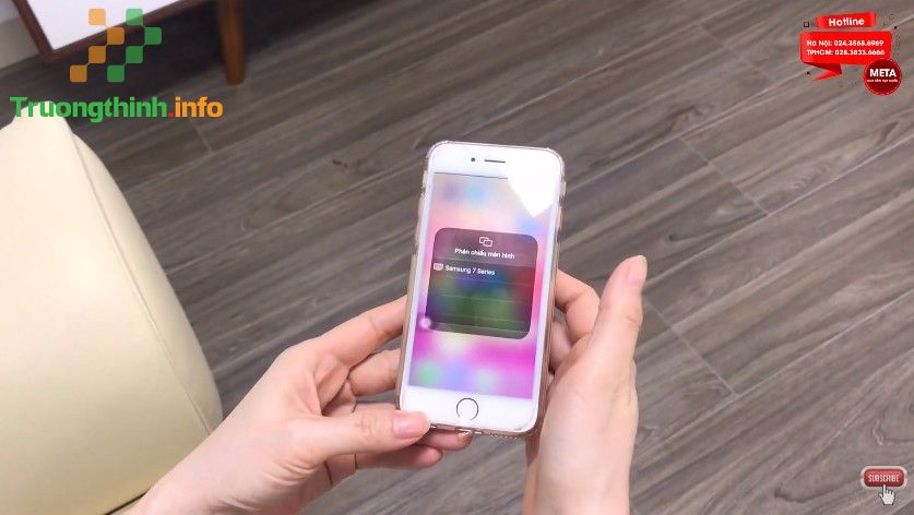 Cách phản chiếu màn hình iPhone lên tivi Samsung trong 1 nốt nhạc