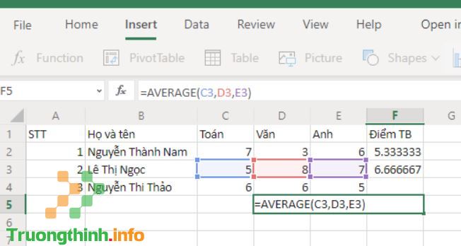                           Các hàm trong Excel cơ bản thông dụng nhất cho nhân viên văn phòng