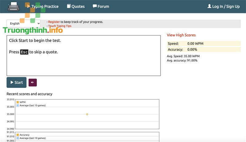                           11 Web kiểm tra tốc độ đánh máy chính xác nhất bạn nên test thử