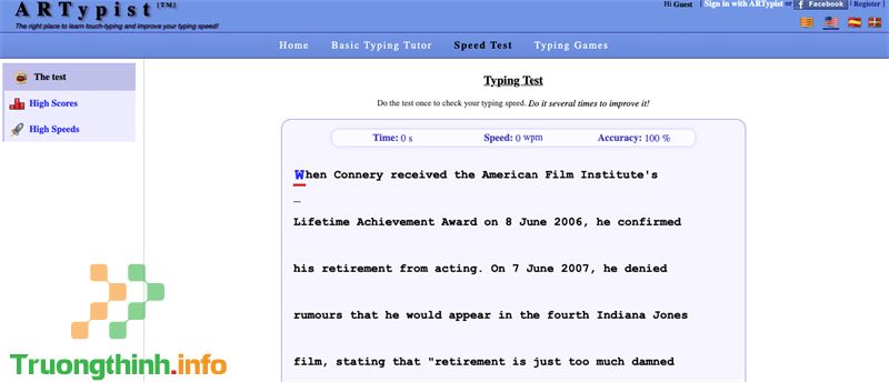                           11 Web kiểm tra tốc độ đánh máy chính xác nhất bạn nên test thử