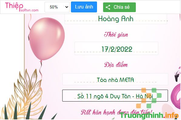 Thiệp mời sinh nhật Archives  Ghép Ảnh Online