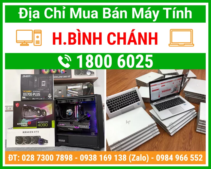 Mua bán máy tính để bàn pc, laptop Huyện Bình Chánh - Vi Tính Trường Thịnh