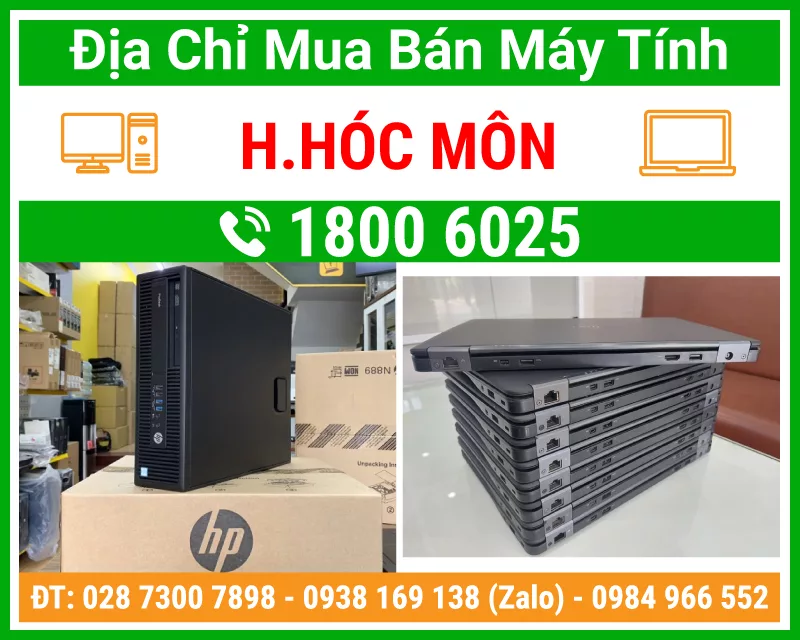 Mua bán máy tính để bàn pc, laptop Huyện Hóc Môn - Vi Tính Trường Thịnh