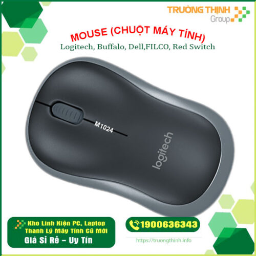 Mouse ko dây LOGITECH M185 Laser (1xAA | M1024