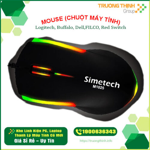 Mouse SIMETECH X1S LED USB (Click Huano) | M1025