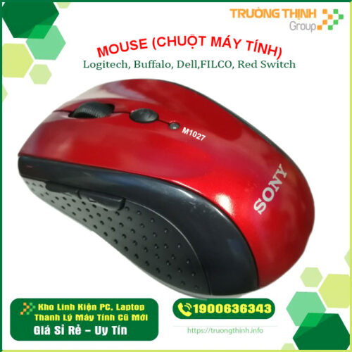 Mouse ko dây SONY mẫu mới (2xAAA, Công tắc, 6 nút) | M1027