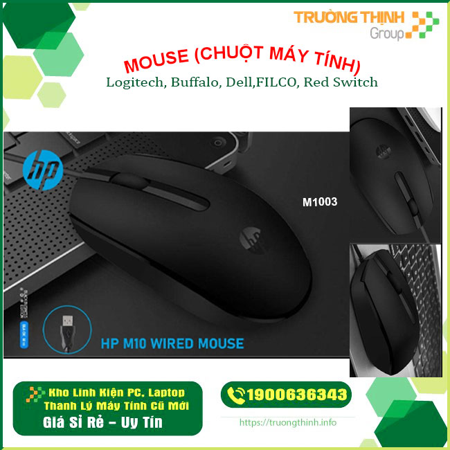 Mouse HP M10 đen chính hãng | M1003