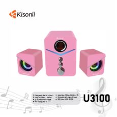 Loa Vi Tính 2.1 Kisonli U3100 Pink Led