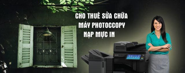 Nạp mực máy in - Cho thuê máy photocopy công ty Lam Sơn Anh