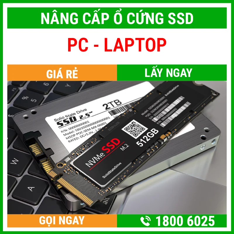 Nâng Cấp Ổ Cứng Giá Rẻ Lấy Ngay Tại TPHCM