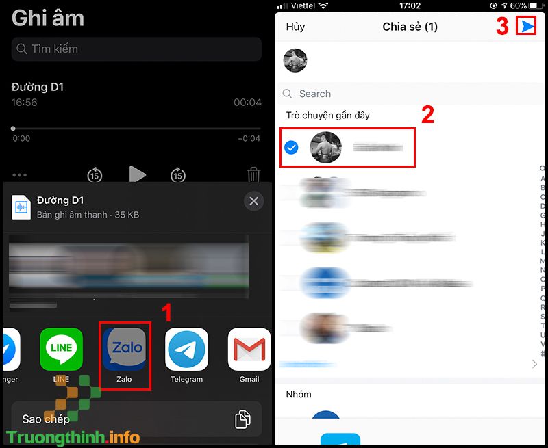 Cách gửi file ghi âm qua Zalo trên iPhone, điện thoại Android - Tin Công Nghệ