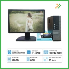 PC Văn Phòng Máy Bộ Dell Core i7-3770/8GB/120GB SSD/LCD 20 Inch