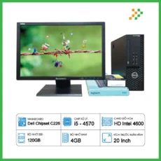 PC Văn Phòng Máy Bộ Dell T1700 Core i5-4570/4GB/120GB SSD/LCD 20 Inch