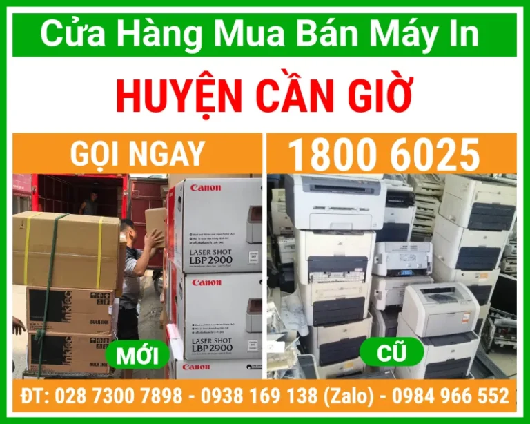 Địa Chỉ Mua Bán Máy In Huyện Cần Giờ