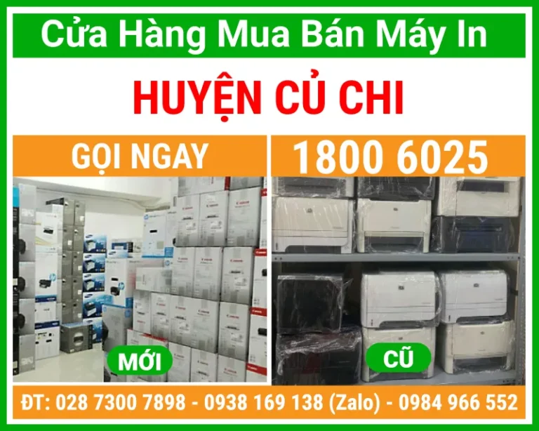 Địa Chỉ Mua Bán Máy In Huyện Củ Chi