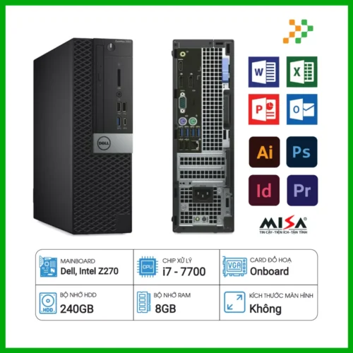 Pc Văn Phòng Máy Bộ Dell 7050sff Core i7-7700/8GB RAM/240GB SSD