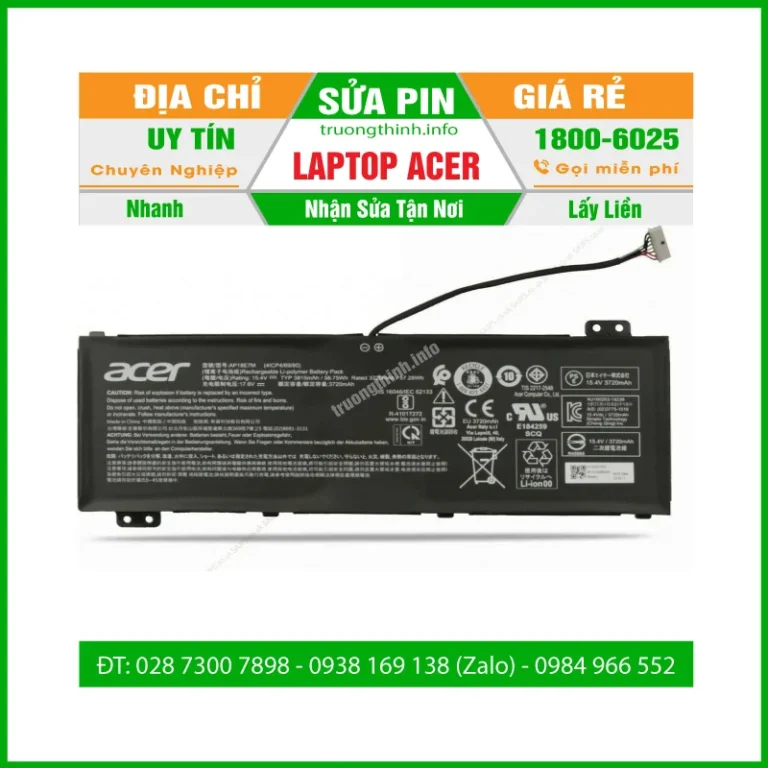 Sửa Pin Laptop Acer- Khôi phục phục hồi pin chai - Thay Cell Pin