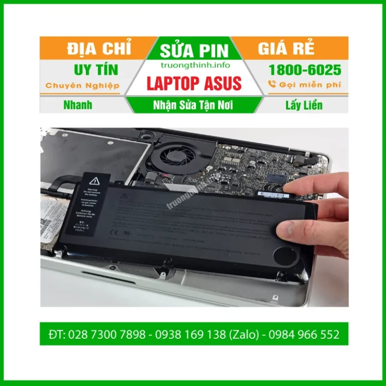 Sửa Pin Laptop Asus- Khôi phục phục hồi pin chai - Thay Cell Pin