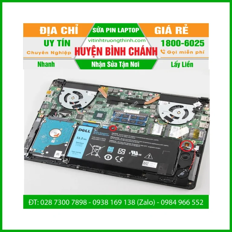 Sửa Pin Laptop Huyện Bình Chánh- Thay Cell Pin Giá Rẻ - Gần Đây