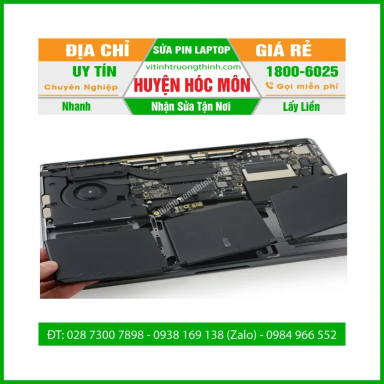 Sửa Pin Laptop Huyện Hóc Môn- Thay Cell Pin Giá Rẻ - Gần Đây
