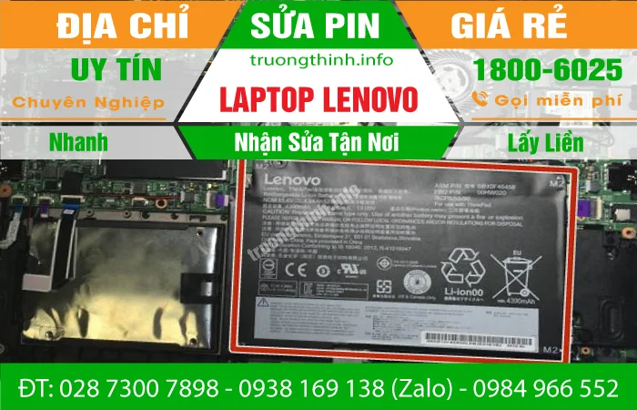 Sửa Pin Laptop Lenovo- Thay Cell Pin Giá Rẻ – Gần Đây