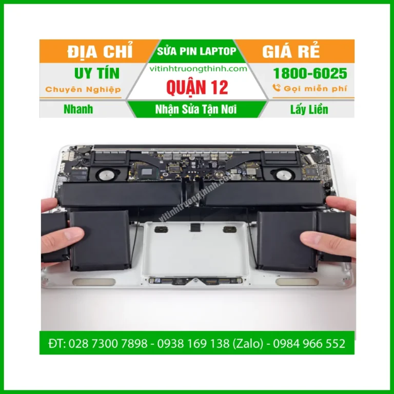 Sửa Pin Laptop Quận 12- Thay Cell Pin Giá Rẻ - Gần Đây