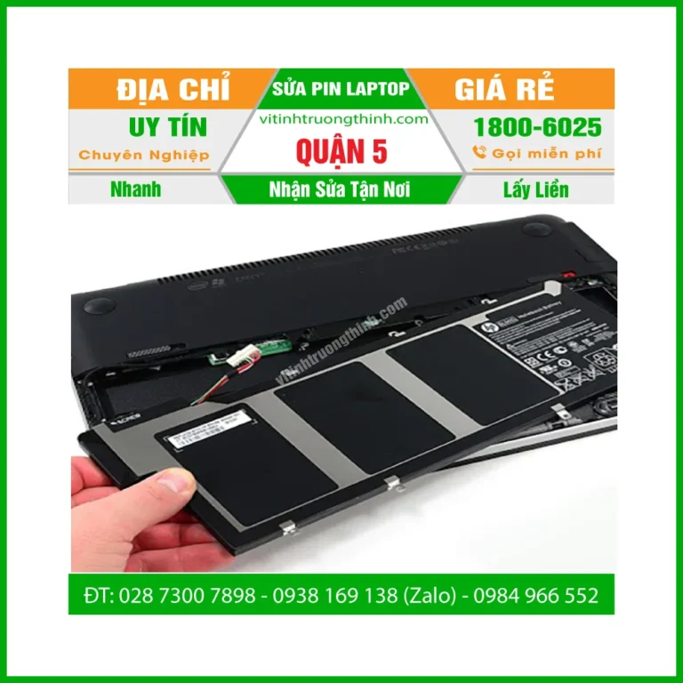 Sửa Pin Laptop Quận 5- Thay Cell Pin Giá Rẻ - Gần Đây