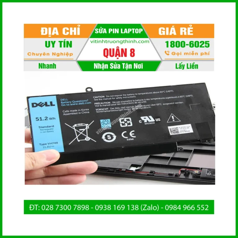 Sửa Pin Laptop Quận 8- Thay Cell Pin Giá Rẻ - Gần Đây