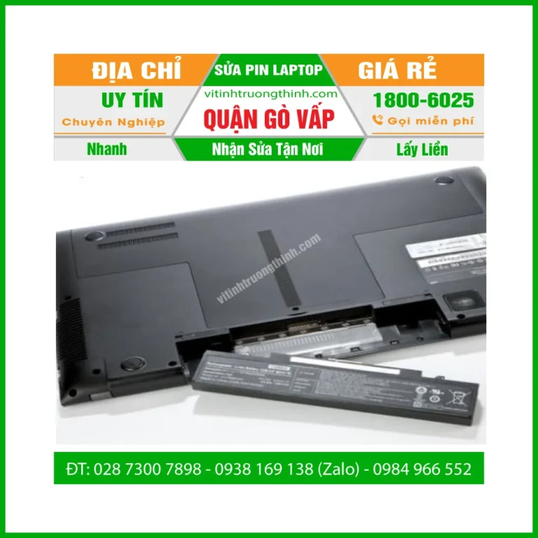 Địa Chỉ Sửa Pin Laptop Quận Gò Vấp |Giá Rẻ, Gần Đây