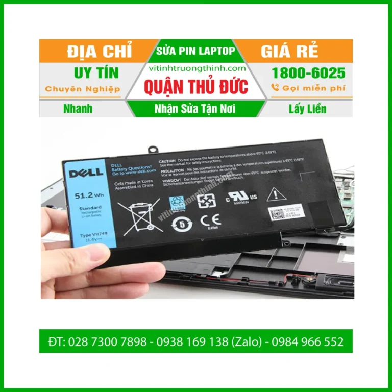 Sửa Pin Laptop Quận Thủ Đức- Thay Cell Pin Giá Rẻ - Gần Đây