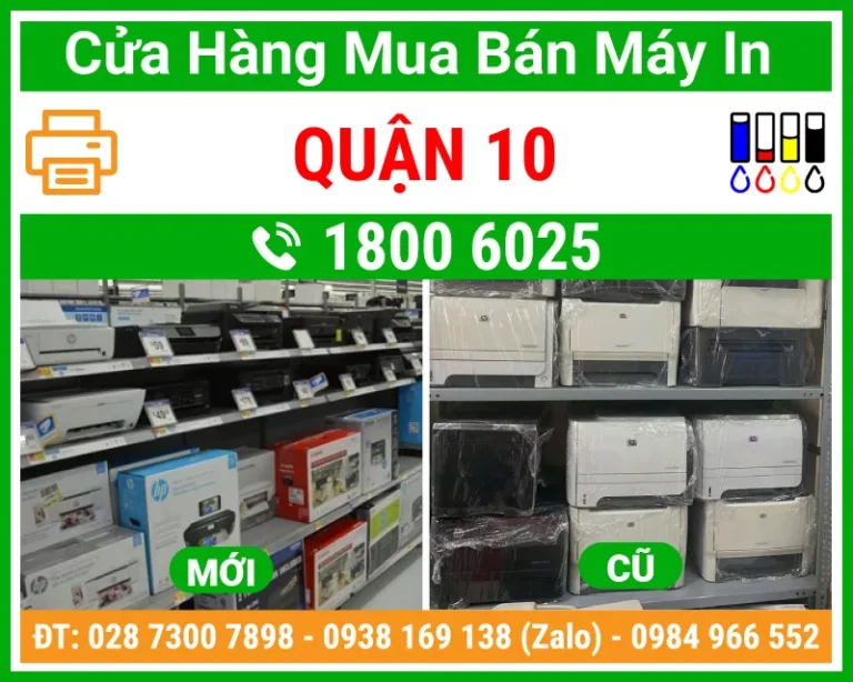 Địa Chỉ Mua Bán Máy In Quận 10
