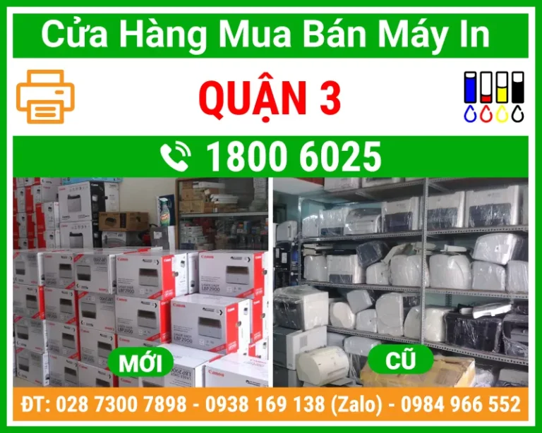 Địa Chỉ Mua Bán Máy In Quận 3