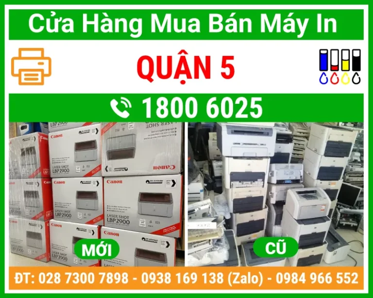 Địa Chỉ Mua Bán Máy In Quận 5
