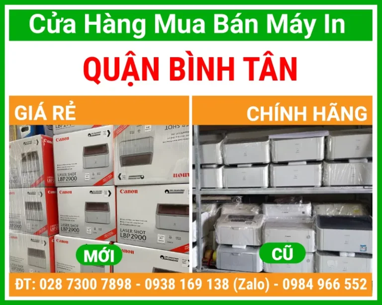 Địa Chỉ Mua Bán Máy In Quận Bình Tân