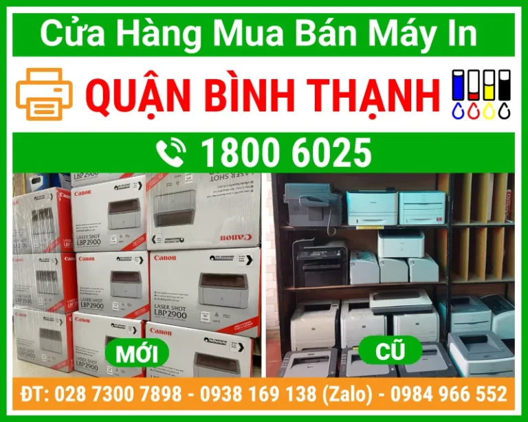 Địa Chỉ Mua Bán Máy In Quận Bình Thạnh