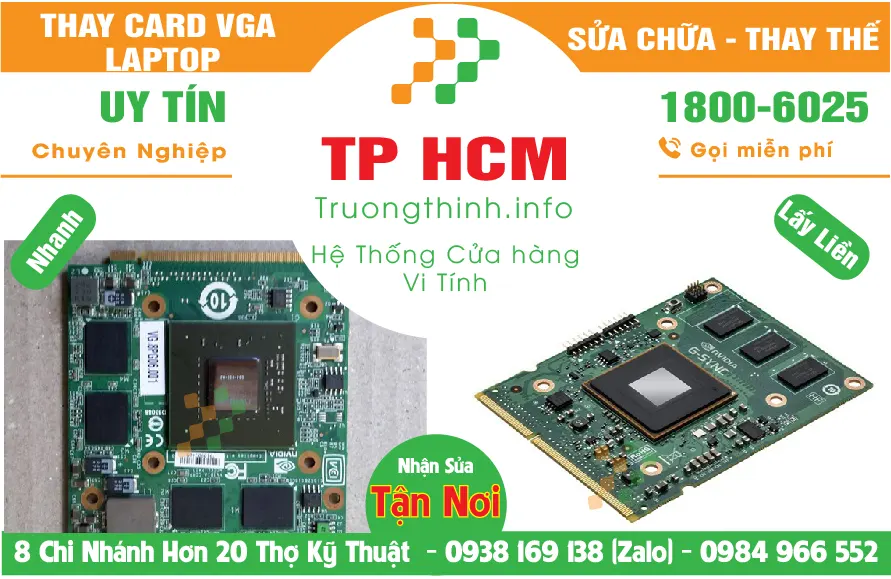 Địa Chỉ  Sửa Thay Card VGA Laptop TPHCM